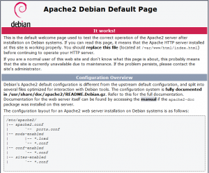 Apache 2 Installation Testing on Raspberry Pi
