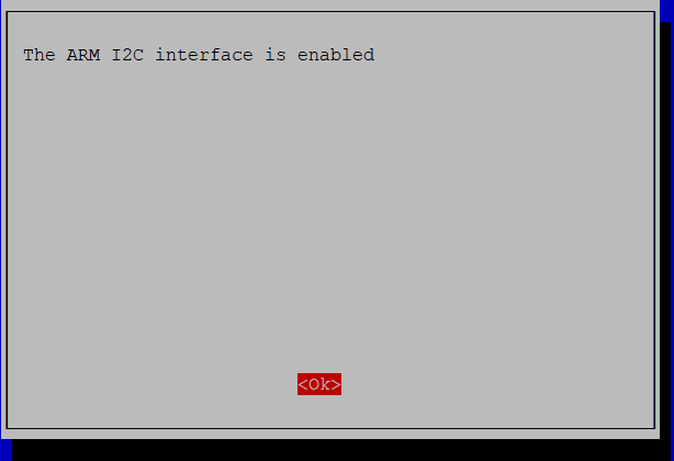 PiHome Enable i2c Interface Confirmation
